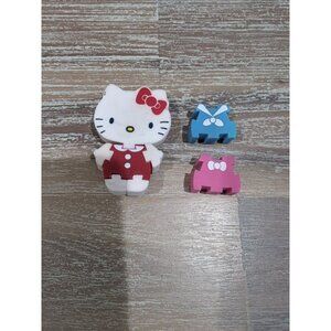 Hello Kitty Full Body Eraser Clothes Buildable Red Pink Blue Dress